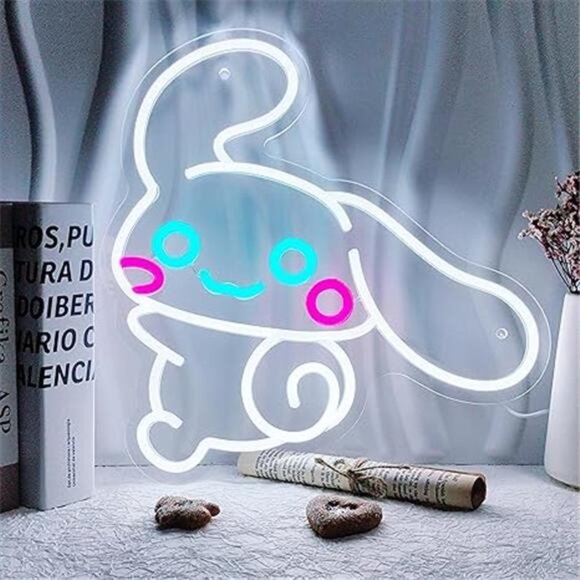 CinnamoRoll LED Neon Sign Wall Decor Japanese Light Anime Sanrio Hello Kitty NEW - Picture 6 of 6